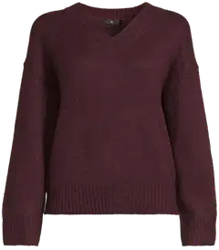 House naisten neule Fluffy-V - Burgundy - 2