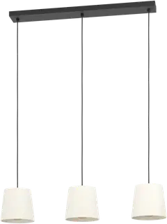 EGLO riippuvalaisin 3-os. Febres E27 musta/valkoinen - 1