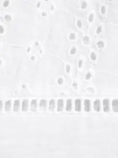 Margaux Riviera naisten pitsisomisteinen t-paita CF0354 - WHITE - 5