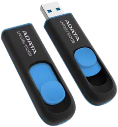 ADATA UV128 USB-muistitikku, 512 GB, musta/sininen (USB-A 3.2 Gen 1) - 1