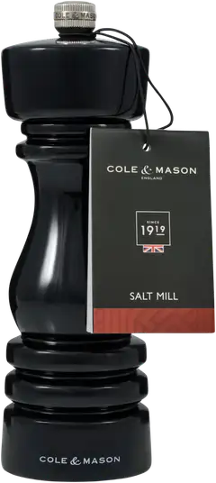 Cole & Mason suolamylly London 18 cm musta - 2