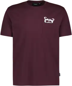 Finlayson miesten t-paita Pesue tasku - Wine - 1