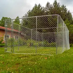 Trekker koira-aitaus 6x3 m harmaa - 4