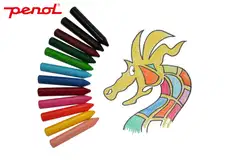 Penol vahaliidut Plastic Crayons 12 kpl - 2