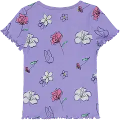 Ciraf lasten ribbineulottu t-paita kukka 25tc261618 - 15-3817tcx lavender - 2