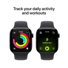 Apple Watch Series 11 GPS + Cellular 46mm musta alumiinikotelo, musta sport ranneke - M/L - MFC44QN/A - 6