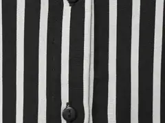 House naisten kauluspaita pitkä 228H260311 - Black white - 6