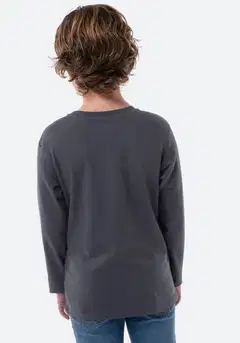 TEX BASIC lasten trikoopaita I994026 - Anthracite - 2