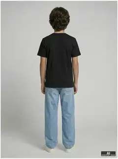 JJ Rebel lasten t-paita - BLACK - 4