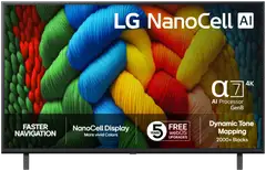 LG 43" 4K NanoCell Smart LED TV 43NANO80A6B - 1