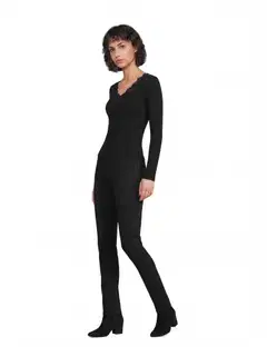 House naisten ribbitrikoopaita Lily Lace - Black - 4