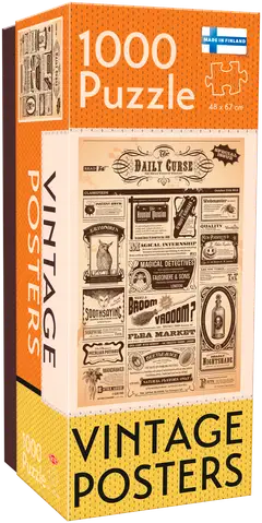 Tactic palapeli Vintage Posters Daily Curse 1000 palaa - 1