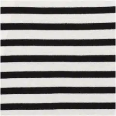 House naisten raidallinen t-paita 213H261701 - Black white - 3