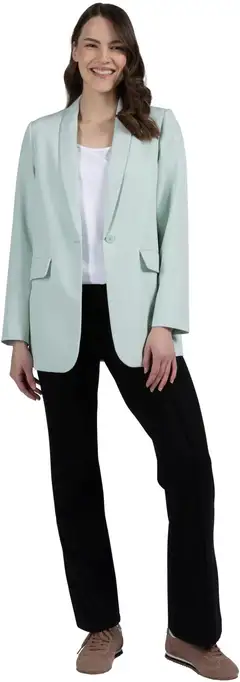 London Fog naisten suorat housut 222L260318 - BLACK - 4