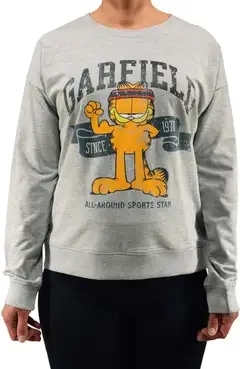 Garfield naisten collegepaita - HARMAA - 2