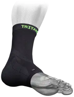 Tritanium eXtend High – Kompressionilkkatuki 1 kpl - MUSTA - 1