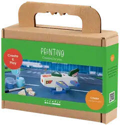 Creativ Company askartelusetti mini maalaus, lentokone - 3