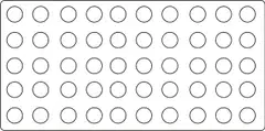 Habo ovivaimennin 9010 10x3 mm 100 kpl läpikuultava - 2