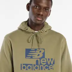 New Balance miesten collegehuppari MT53945 - Dark Olivine - 4