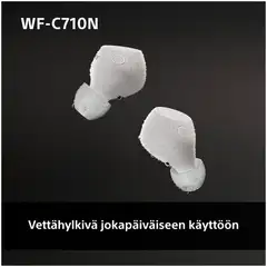 Sony langattomat vastamelunappikuulokkeet WF-C710NW valkoinen - 9