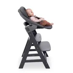 Hauck syöttötuolisetti Alpha Newborn tummanharmaa - 18