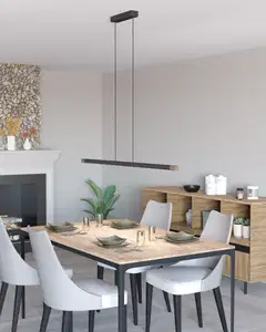 EGLO Riippuvalaisin Lisciana led 22W 126x3,5cm puu/harmaa/valkoinen - 4