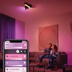 Philips Hue Centris -kattovalaisin kolmella kohdevalolla 25W 2000-6500K 2960LM musta - 8