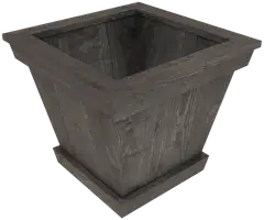 Miljöörakennus kartioruukku 40x40x40cm grafiitin harmaa - 1