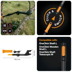 Fiskars OneClick Puutarhan monitoimileikkuri - 2