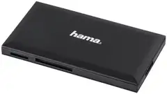 Hama usb 3.0 muistikortinlukija, sd/microsd/cf/ms, musta - 1