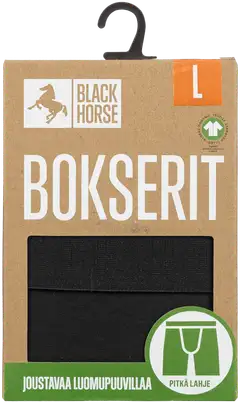 Black Horse miesten pitkälahje bokserit 52787 - BLACK - 2