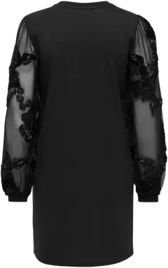 JDY naisten mekko Jdyfairview - Black CASA LACE SLEEVE - 2
