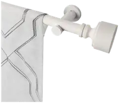 Ihanin verhotanko Matilda mattavalkoinen 160-310cm 25/28mm - 1