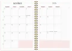 Burde Kalenteri 25/26 Life Planner Pink - 3