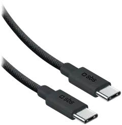 SBS Punottu USB‑C-kaapeli 240W, 2 m, musta - 1