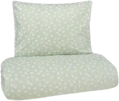 Xtra pussilakanasetti Daisy 150x210 cm vihreä-valkoinen - 1