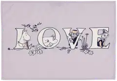 Moomin Arabia Muumi keittiöpyyhesetti 50x70 Aakkoset GOTS - 3