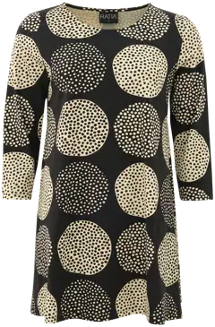 RATIA naisten trikootunika Pisara Lumipallo - multicolor harmaa - 1