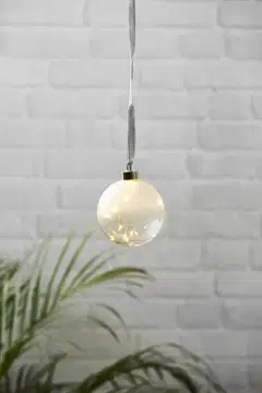 Star Trading Led-lasipallo Glow 10 cm, huurrelasi - 4