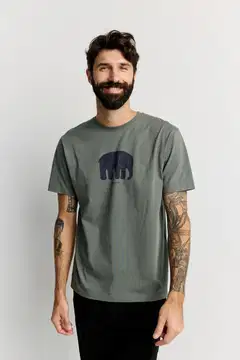 Finlayson miesten t-paita Elefantti - Green - 2