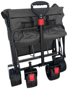 Fornorth puutarhakärry 115x61x105cm 100kg, musta - 7
