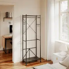 SoBuy vaateteline musta KLS21-SCH - 5