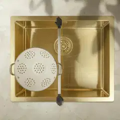 Happy Sinks Wunderbar – Laajennettava tiskiteline ruostumattomasta teräksestä, 40–70 cm - 4