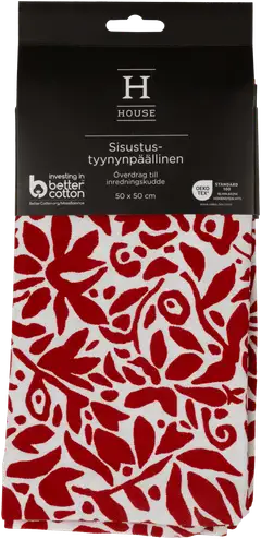 House sisustustyynynpäällinen Takapiha 50 x 50 cm punainen PatternLab - 2