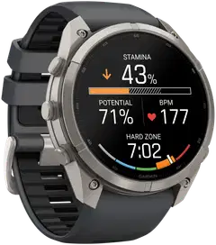 Garmin Fenix 9 Pro inReach 51 mm titaani- ja grafiitinharmaa urheilukello - 5