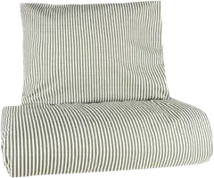 Xtra pussilakanasetti Lykke 150x210 cm tummanvihreä/ valkoinen - 1