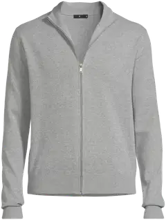 House miesten vetoketjullinen neuletakki CYCLO® 195HB28252 - Grey melange - 2