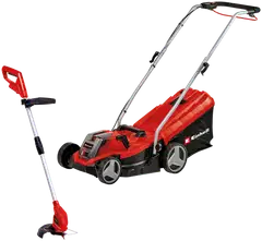 Einhell ruohonleikkuri-trimmerisetti GE-CM 18/33 Li Set - 1
