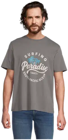 House miesten t-paita Palm Beach 195H152613 - Dark grey - 1