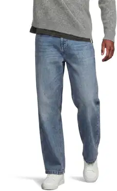 WKLY. miesten farkut Loose fit 202W042606 - Mid-blue denim - 1